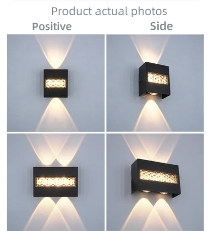 Outdoor Waterproof LED Wall Light IP65 Aluminum Simple Design Suitable for Corridor Garden Staircase Exterior Wall Bedroom Livin
