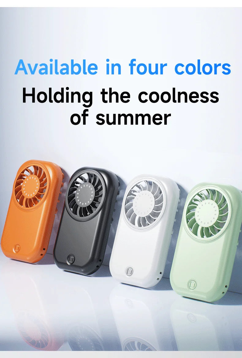 Portable Handheld Small Fan 5-speed Wind 1200mah Battery Capacity Mini USB Rechargeable Handheld Fan Suitable Outdoor