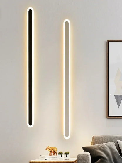 Modern Minimalist LED Strip Wall Lamp Interior Decorative Line Lamp Balcony Bedroom Living Room Lamp