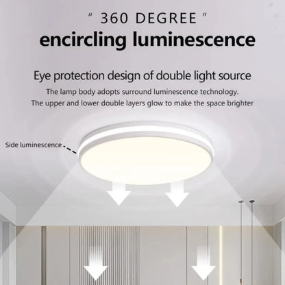 Nordic Macaron Ceiling Lamp Modern Remote Dimming Decor Light Living Room Bedroom Study Kitchen Indoor Home LED Ceiling Light