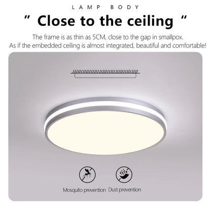 Nordic Macaron Ceiling Lamp Modern Remote Dimming Decor Light Living Room Bedroom Study Kitchen Indoor Home LED Ceiling Light