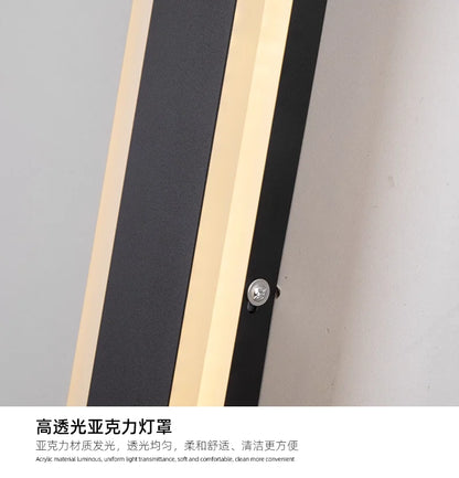 Outdoor Wall Lamps Waterproof Line Minimalist wall Lights Long Strip IP65 Garden park Decoration Villa Background Wall Lights