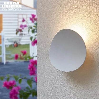 Modern Simple Outdoor Waterproof LED Wall Washer Stair Aisle Bedroom Sofaside Creative Artistic Atmosphere Round Wall Lamp