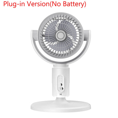 Electric Air Turbine Circulation Fan Floor-standing Fan Five-speed Adjustable Air Circulation Fan Adjustable Height Rechargeable