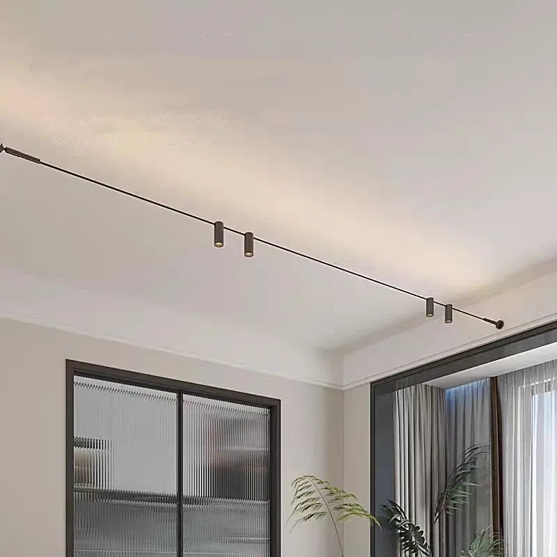 Diy Long LED Skyline Steel Strip Luminous Linear No Main Light Decoration, Modern Minimalist Creative Exhibition Hall Wall Light