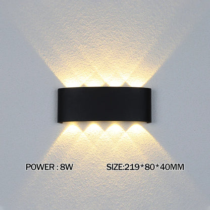 LED Wall Light IP65 Outdoor Waterproof Garden Fence Aluminum Indoor Fashion Wall Lamp For Bedroom Bedside Living Room Stairs
