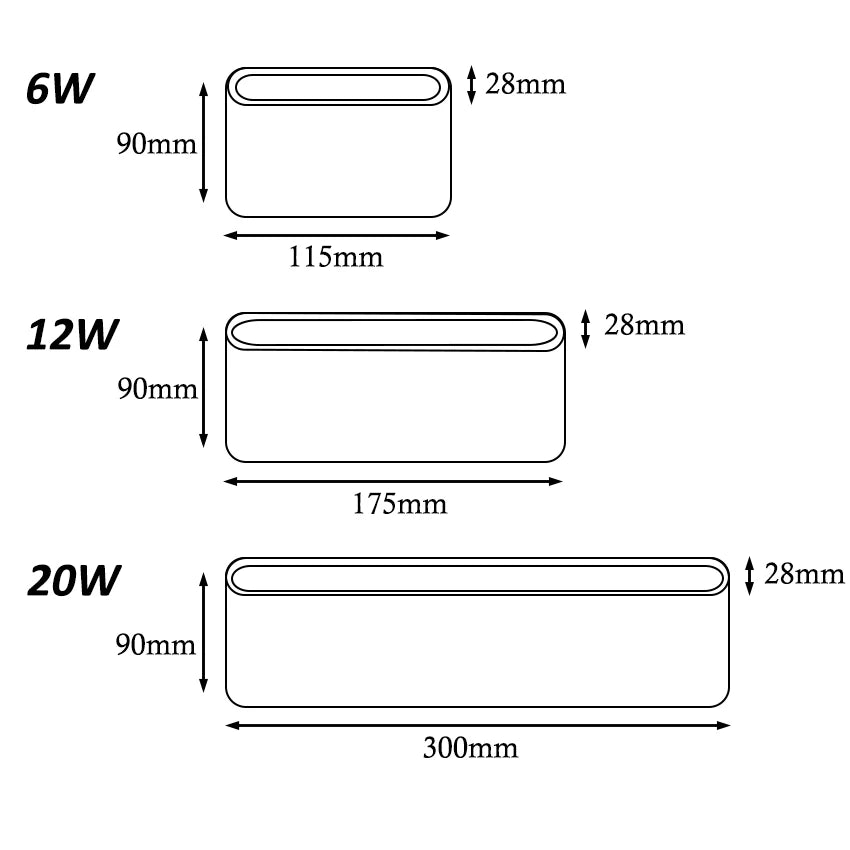 LED Outdoor Waterproof IP65 Wall Light Porch Garden Wall Lamp &amp; Indoor Home Decor Bedroom Living Room Decoration Lighting Lamp