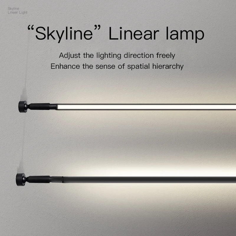 Skyline Steel Strip Diy Linear No Main Light LED Lighting Interior Decoration Aisle Modern Creative Exhibition Hall Wall Lamp