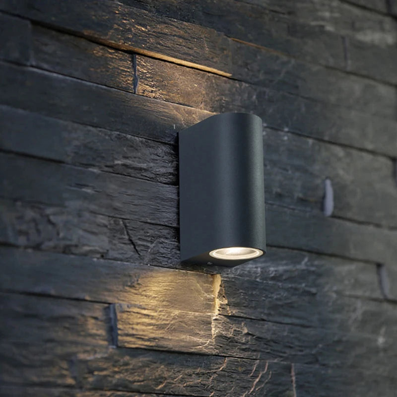 Waterproof LED Outdoor Wall Lamp IP65 Upper Lower Lighting Porch Garden Lamp Indoor Bedroom Bedside Home Decor Wall Light