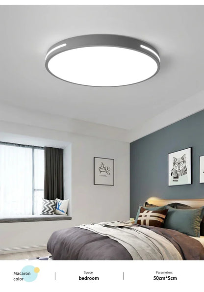 Modern LED Ceiling Lamp Living Room Bedroom Square Round Ceiling Light with Remote Control Dimmable AC 220V Indoor Home Lighting