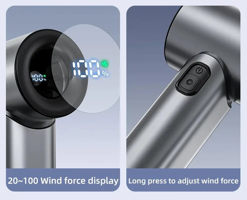 Mini Wind Cannon Handheld Fan USB Rechargeable Portable High Speed Fan for Outdoor Pocket Small Fan