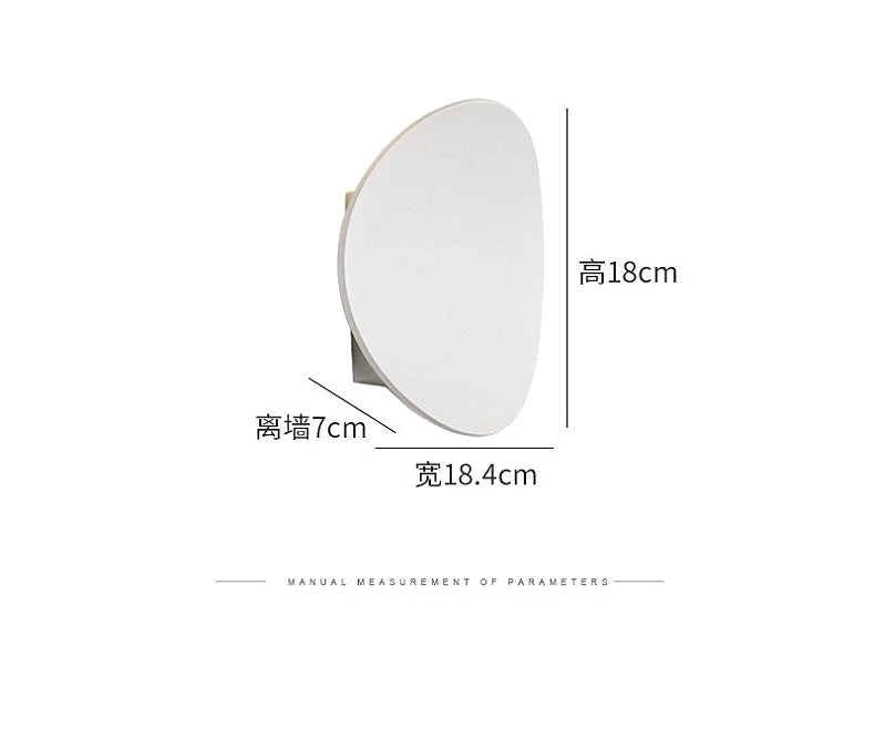 Modern Simple Outdoor Waterproof LED Wall Washer Stair Aisle Bedroom Sofaside Creative Artistic Atmosphere Round Wall Lamp