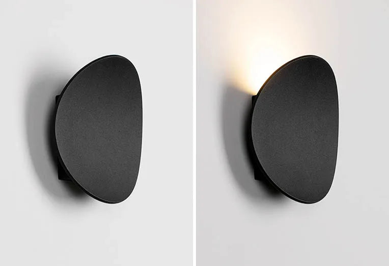 Modern Simple Outdoor Waterproof LED Wall Washer Stair Aisle Bedroom Sofaside Creative Artistic Atmosphere Round Wall Lamp