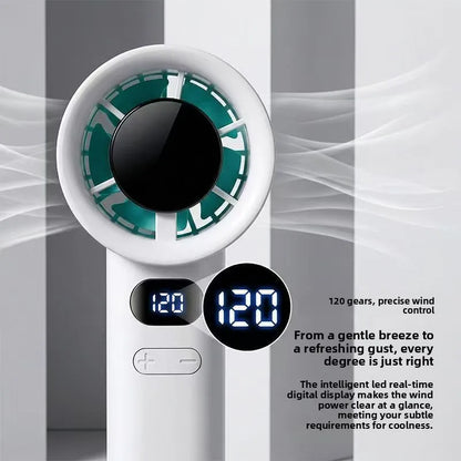 Handheld Mini Fan Powerful 400mAh Wind Speed USB Charging Portable Small Fan for Travel Outdoor Summer Cooling Pocket Fan