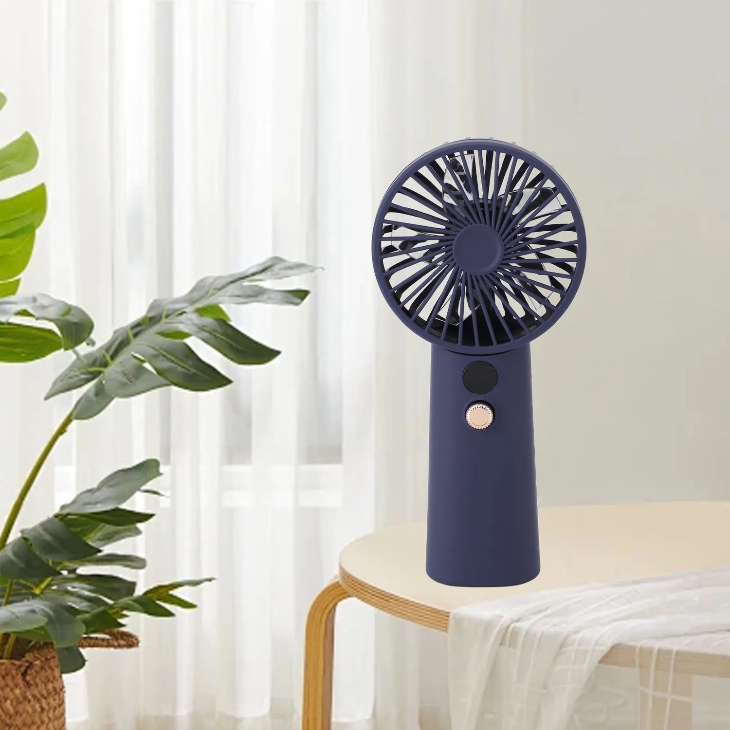 USB Rechargeable Mini Handheld Fan with 99 Adjustable Speeds Powerful Portable Personal Desk Fan for Home Office And Outdoor Use
