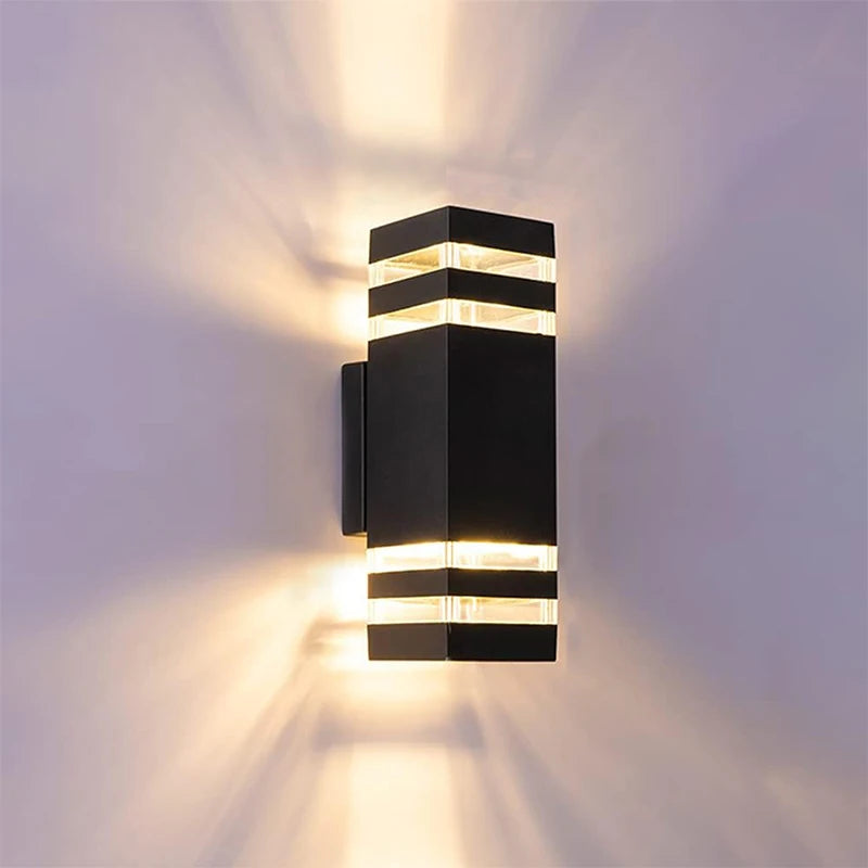 LED Wall Light Outdoor IP65 Waterproof  Wall Light E27 Bulb Up Down Lighting for Garden Porch Stair Corridor Entrance Decoration