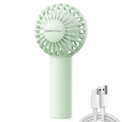Mini Handheld Fan 3-Speed Portable Small Fan 2000mAh USB Rechargeable Handheld Fan Suitable for Outdoor Indoor Commuting