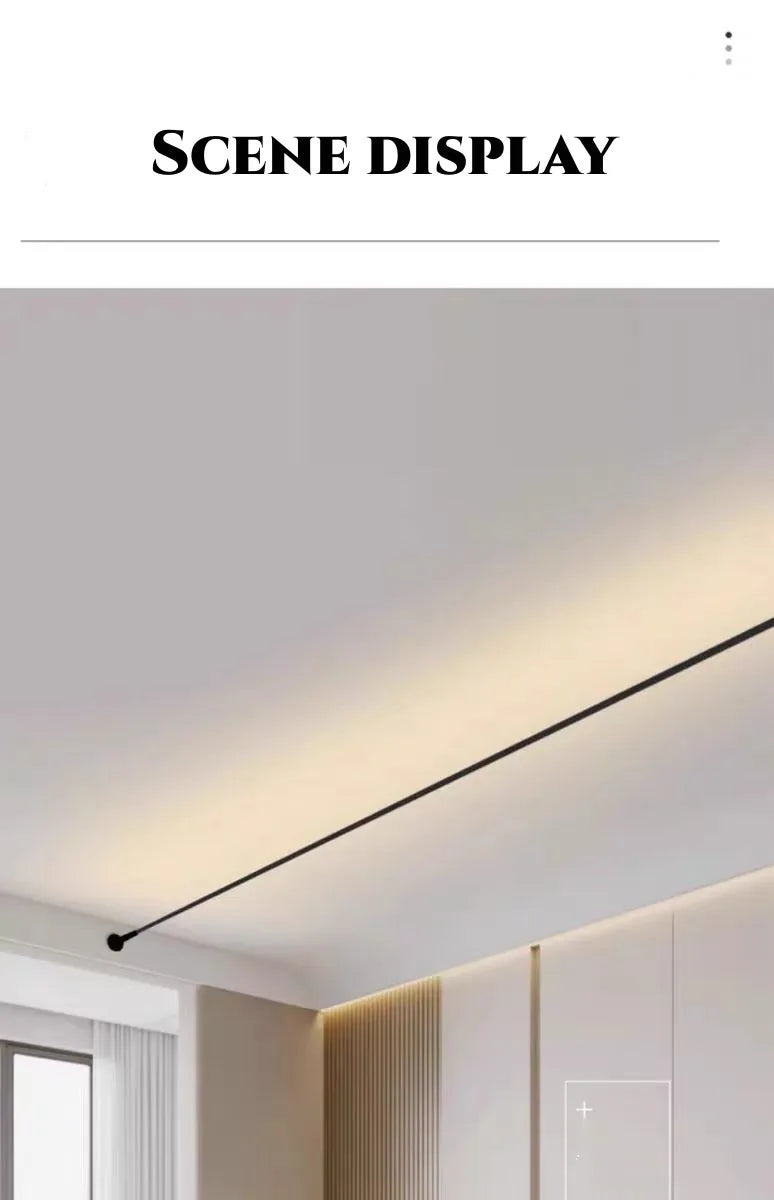 5m/8m/9m Skyline Linear Light COB LED Wall Lamp Living Room Art Exhibition Background Decor Bedroom Minimalist LED Strips Sconce