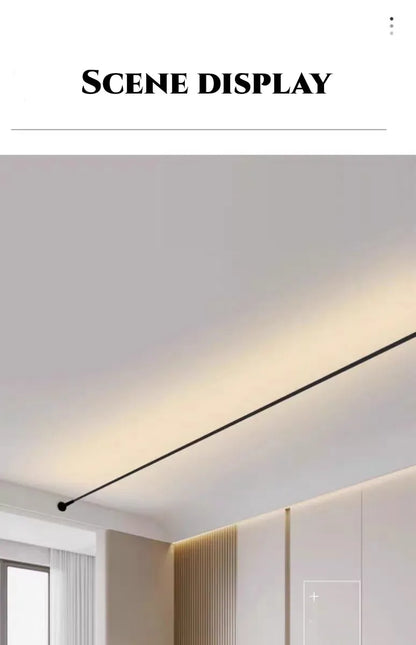 5m/8m/9m Skyline Linear Light COB LED Wall Lamp Living Room Art Exhibition Background Decor Bedroom Minimalist LED Strips Sconce