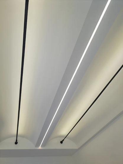 Modern Skyline Wall Lamp Black and White Linear Background LED Bar with Living Room Home Decorative Bathroom Light