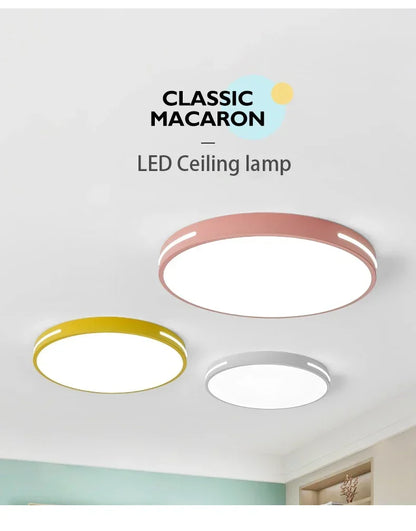 Modern LED Ceiling Lamp Living Room Bedroom Square Round Ceiling Light with Remote Control Dimmable AC 220V Indoor Home Lighting