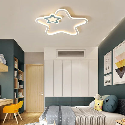Modern Star LED Ceiling Lamp Cute Children bedroom ceiling lights Living Room Study Aisle Balcony Home Decor Lighting Fixture