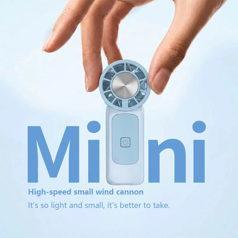 Lenovo High-Speed Strong Wind Handheld Mini Air Cannon Fan USB Rechargeable Portable Cooling Small Fan For Outdoor