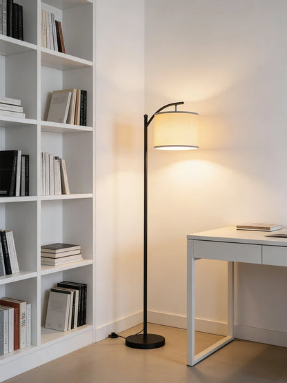 Modern Nordic Fabric Floor Lamp LED Standing Lamp for Living Room Bedroom Study Dining Room Hotel Villa Home Decor Bedside Lamp