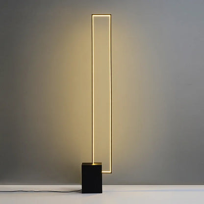 Nordic Simple Living Room Floor Lamp Modern Led Vertical Square Floor Light Bedroom Dimmable Indoor Lighting 2024 Led Luminairas