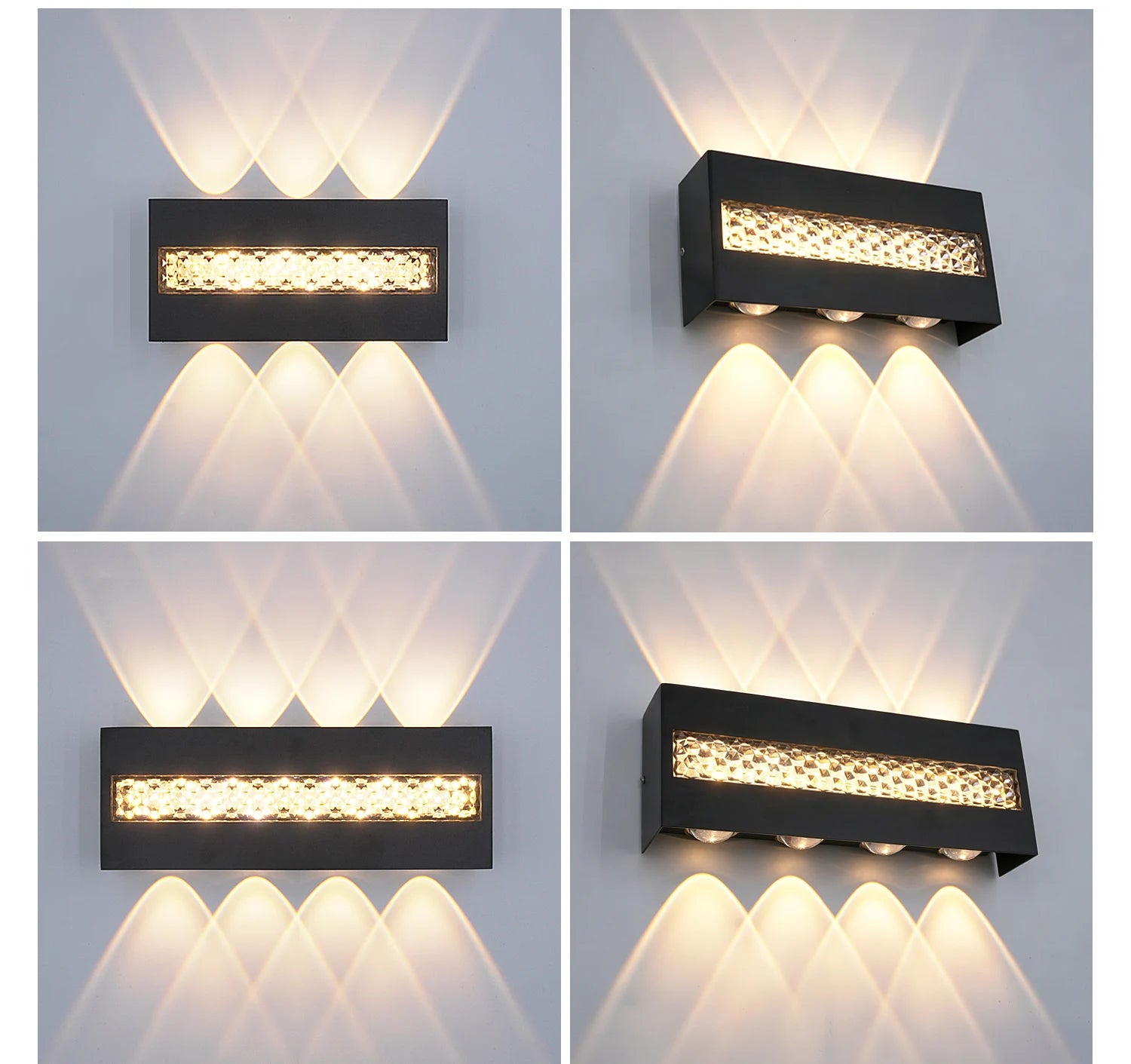 Outdoor Waterproof LED Wall Light IP65 Aluminum Simple Design Suitable for Corridor Garden Staircase Exterior Wall Bedroom Livin