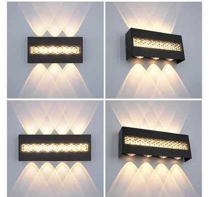 Outdoor Waterproof LED Wall Light IP65 Aluminum Simple Design Suitable for Corridor Garden Staircase Exterior Wall Bedroom Livin