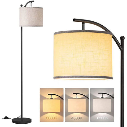 Modern Nordic Fabric Floor Lamp LED Standing Lamp for Living Room Bedroom Study Dining Room Hotel Villa Home Decor Bedside Lamp
