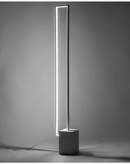 Nordic Simple Living Room Floor Lamp Modern Led Vertical Square Floor Light Bedroom Dimmable Indoor Lighting 2024 Led Luminairas