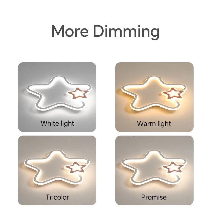 Modern Star LED Ceiling Lamp Cute Children bedroom ceiling lights Living Room Study Aisle Balcony Home Decor Lighting Fixture