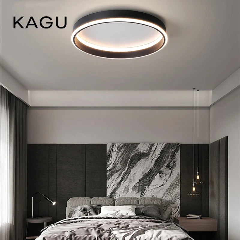 Simple Round Bedroom Led Ceiling Lights Modern Home Decor Lampen Nordic Living Room Lamp Lighting Minimalist Ins Room Study Lamp