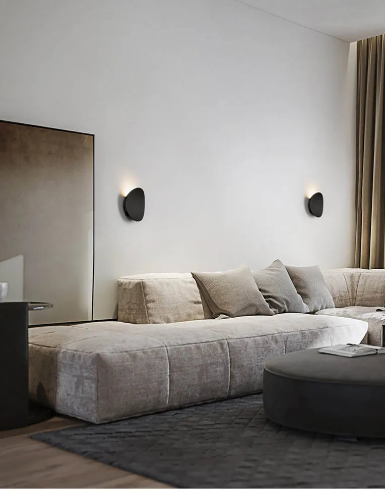 Modern Simple Outdoor Waterproof LED Wall Washer Stair Aisle Bedroom Sofaside Creative Artistic Atmosphere Round Wall Lamp