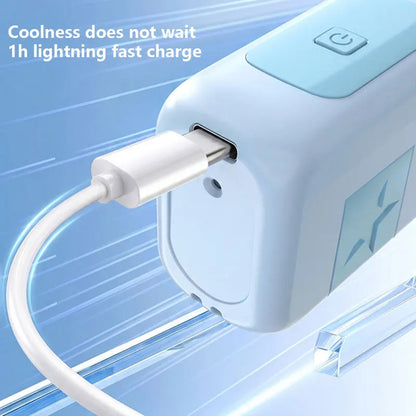 Lenovo High-Speed Strong Wind Handheld Mini Air Cannon Fan USB Rechargeable Portable Cooling Small Fan For Outdoor