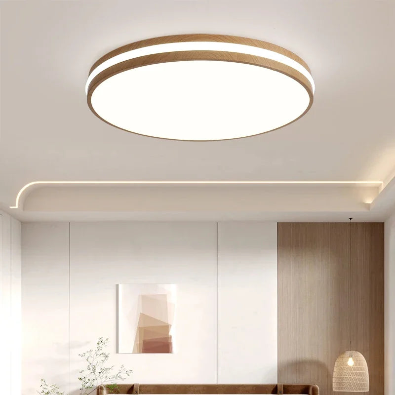 Nordic Macaron Ceiling Lamp Modern Remote Dimming Decor Light Living Room Bedroom Study Kitchen Indoor Home LED Ceiling Light