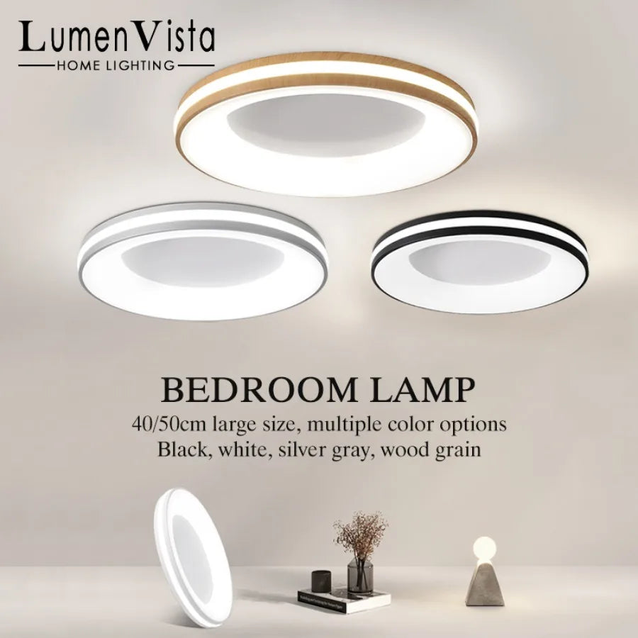 Nordic Macaron Ceiling Lamp Modern Remote Dimming Decor Light Living Room Bedroom Study Kitchen Indoor Home LED Ceiling Light