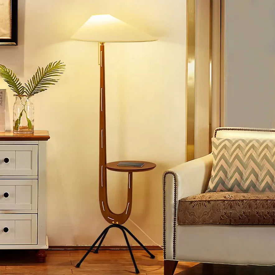 Nordic ARC Floor Lamp Retro Wooden Standing Lamp For Homestay Living Room Sofa Side Study Bedroom Bedside Reading Stand Lighting