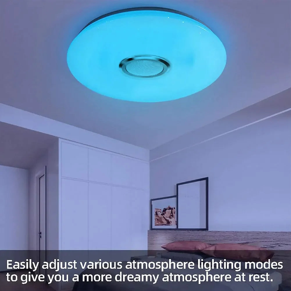 Smart Ceiling Lights Round Modern Ceiling Lamps RGB Dimming Home Lighting APP Bluetooth Music Light With Remote Control For Home