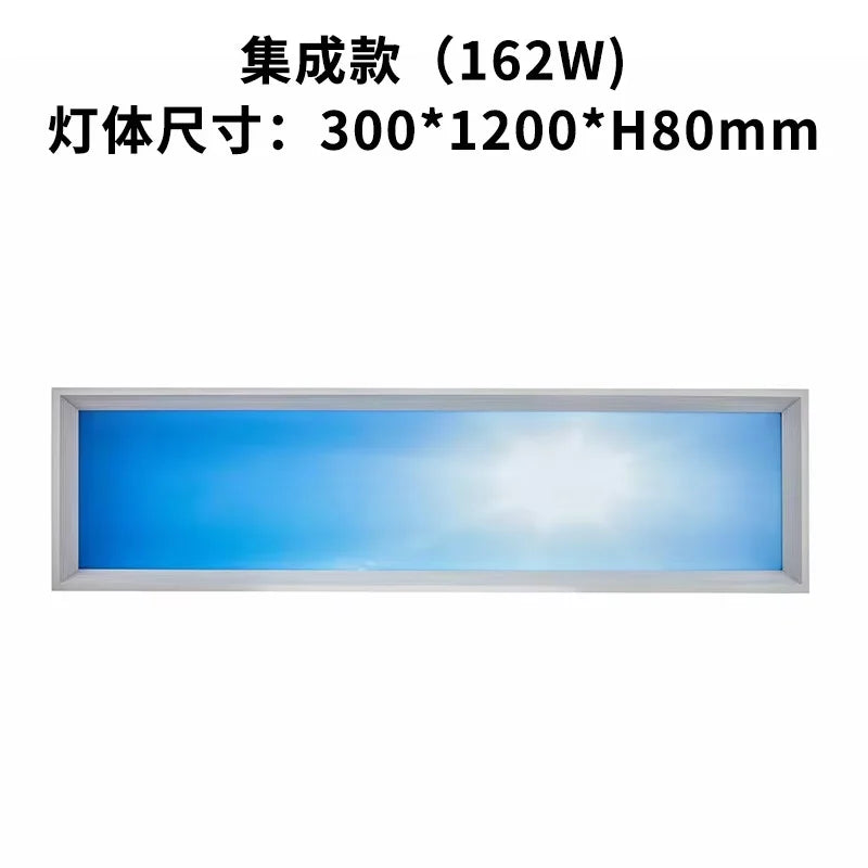 Modern LED Blue Sky Ceiling Lamp Smart Brightness Dimmable Round Ceiling light for Living Room Bedroom Kitchen Moon Lighting