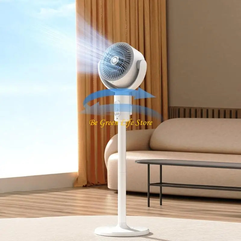 M7DF Rechargeable Oscillating Desk Fan 180degrees Air Circulation Adjustable Height
