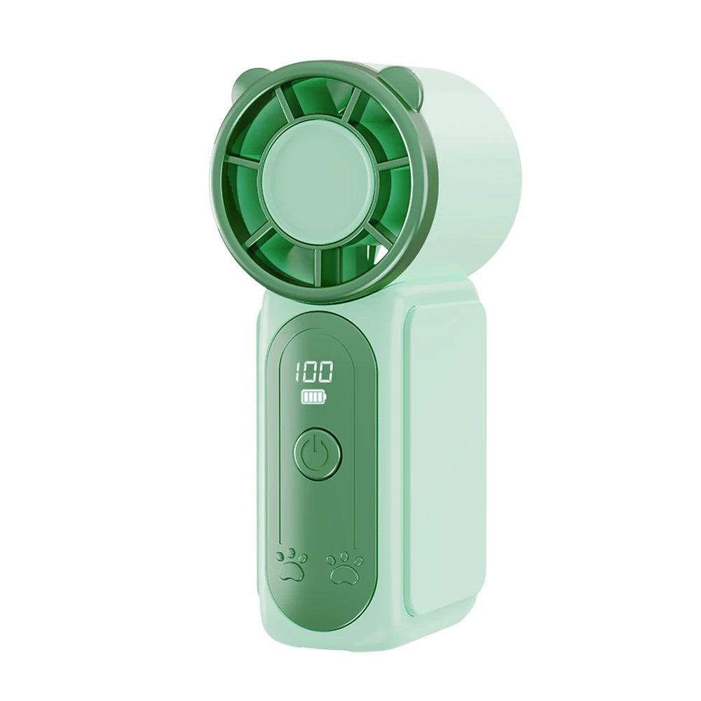 Mini Handheld Fan 100-Speed Adjustment Portable Mini Hand Fan Outdoor USB Rechargerable High-Speed Small Pocket Fan Air Cooler
