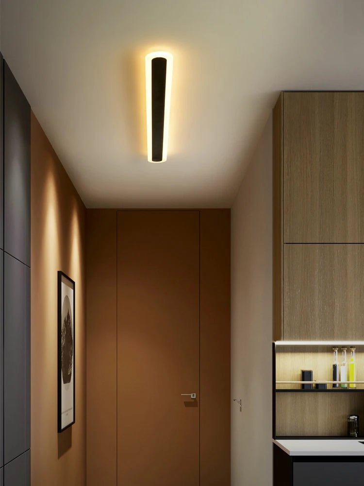 Modern Outdoor Long Strip LED Wall Lamp Waterproof IP65 Stair Wall Fitting Villa Living Room Corridor Lamp Courtyard Garden Lamp