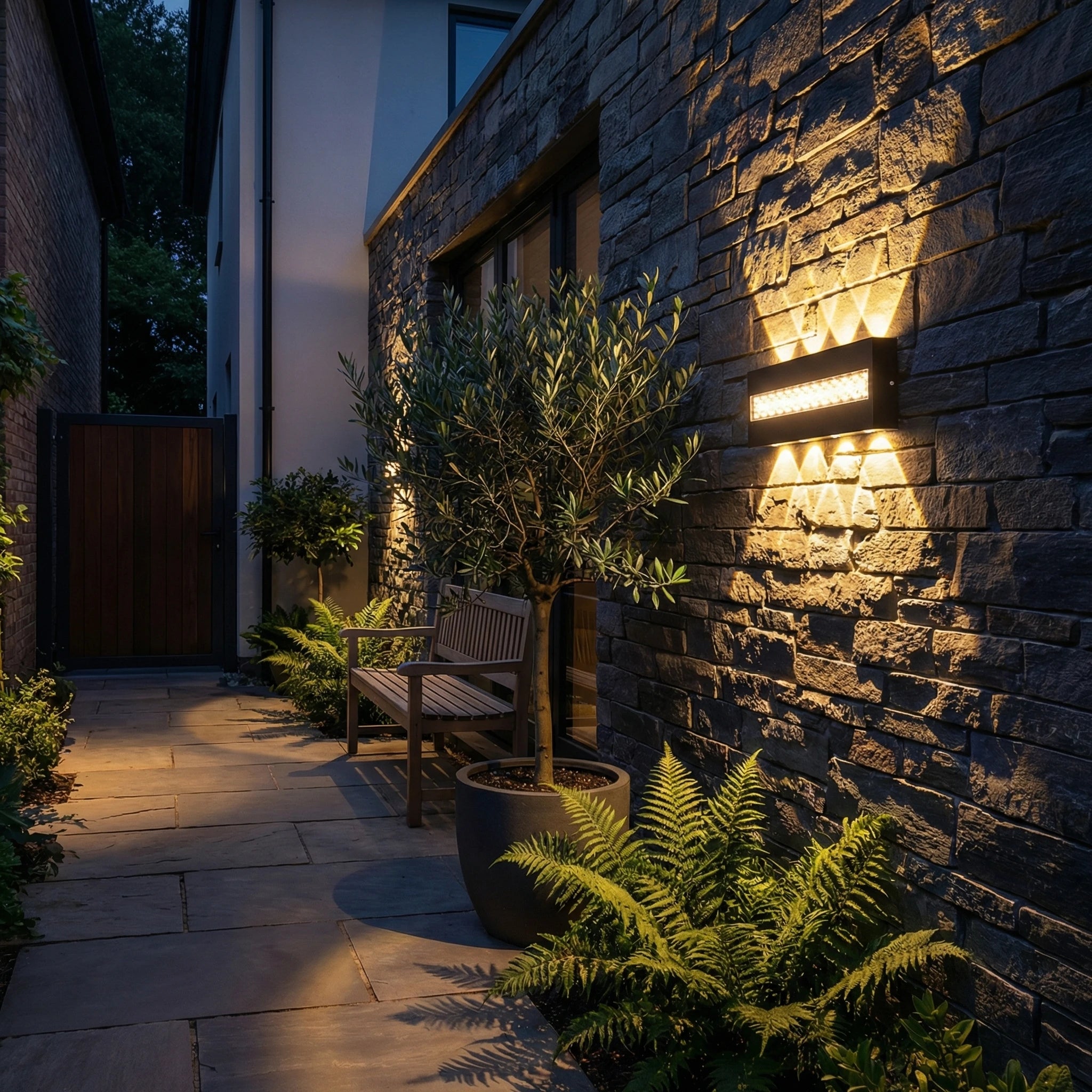 Outdoor Waterproof LED Wall Light IP65 Aluminum Simple Design Suitable for Corridor Garden Staircase Exterior Wall Bedroom Livin