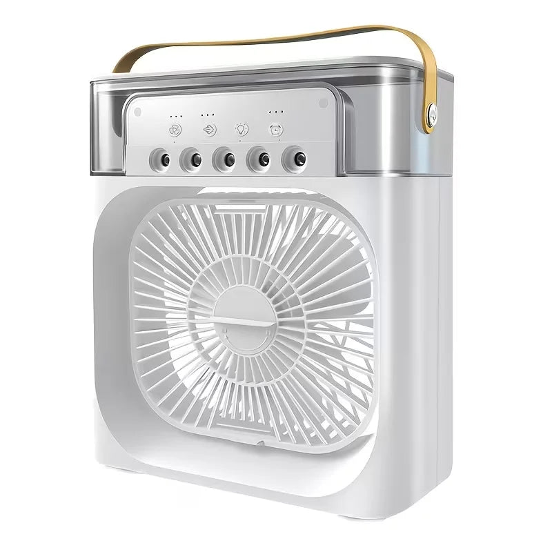 3 In 1 Fan AIr Conditioner Household Mini Air Cooler LED Night Light Portable Humidifier Air Adjustment Fan Office Home Fan