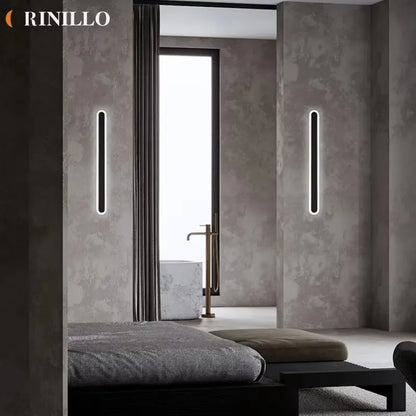Modern Minimalist LED Strip Wall Lamp Interior Decorative Line Lamp Balcony Bedroom Living Room Lamp