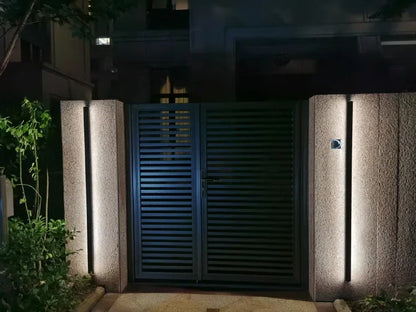 Modern Outdoor Waterproof LED Wall Lamp IP65 Linear Strip Lighting for Porch Garden Garage Staircase Bedroom Home Decoration