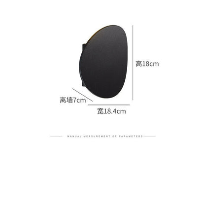 Modern Simple Outdoor Waterproof LED Wall Washer Stair Aisle Bedroom Sofaside Creative Artistic Atmosphere Round Wall Lamp